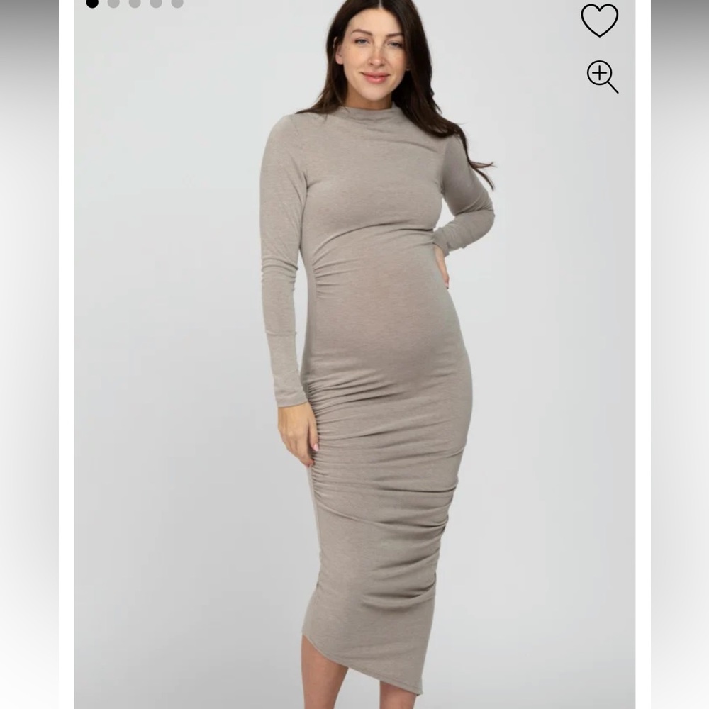 Pink blush maternity dress